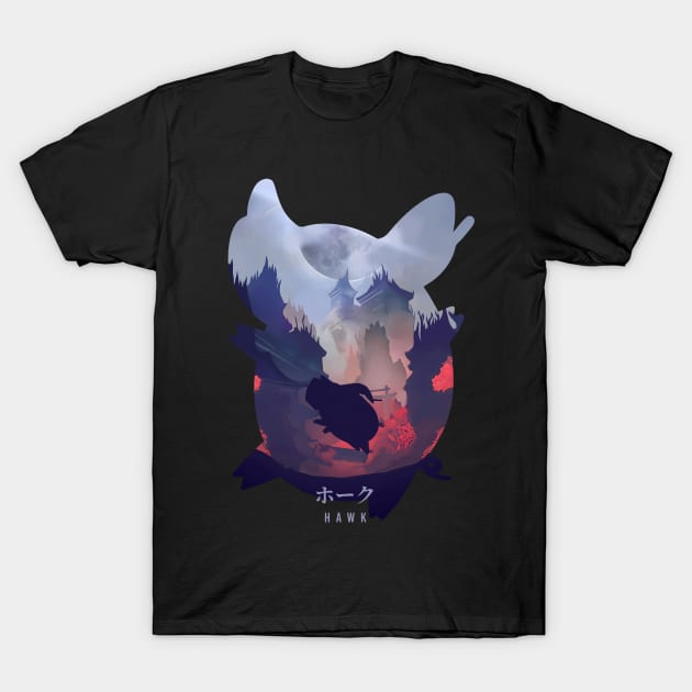 Hawk - Dark Illusion T-Shirt by The Artz